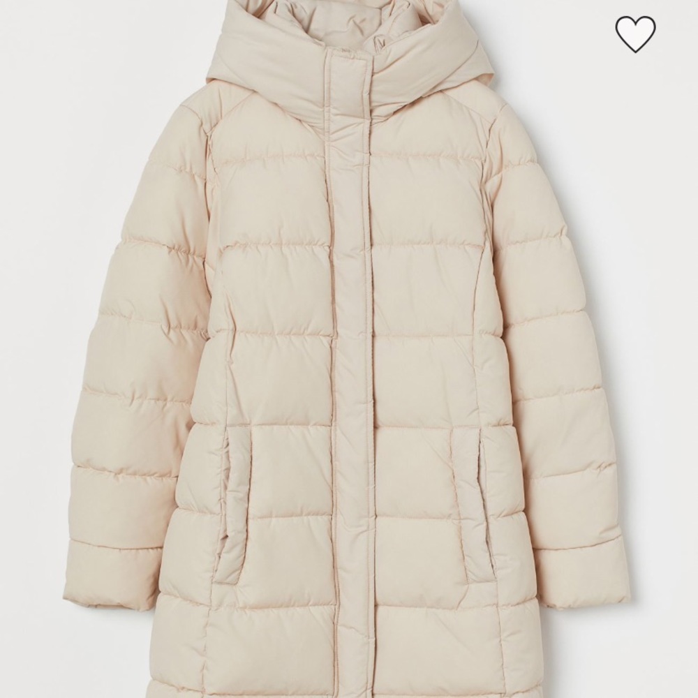 H&M puffer coat light beige Size M